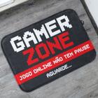 Tapete Porta de Entrada Preto Gamer Zone