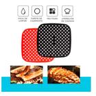 Tapete Protetor Silicone Air Fryer Fritadeira Elétrica Antiaderente 18,5 CM Quadrado