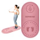 Tapete Pula Corda Absorção de Choque Yoga Antiderrapante Profissional Fitness Atividade Física Ginástica Treino Grande Pilates Cardio Exercício Silenc - Ralos e Torneiras