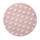 Tapete Quarto do Bebê Mimo Redondo Macio 1,00m Estrelas Jolitex