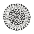 Tapete Redondo Estampa Mandala 70cm