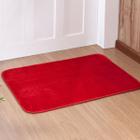 Tapete Retangular Premium p/ Sala Vermelho Liso 0,68m x 0,48m