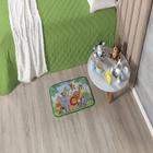 Tapete Safari Infantil Baby 65X45Cm Veludo Antiderrapante