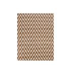 Tapete Sala 1,00Mx1,32M Antiderrapante Chevron Caramelo Cru