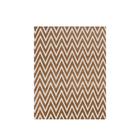 Tapete Sala 1,00Mx1,32M Antiderrapante Chevron Caramelo Cru - Ibitinga Decora