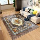 Tapete Sala 3D Antiderrapante 1,00 x 1,40 Estampado Grande - BEGE FLORAL