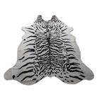 Tapete Sala Animal Print Tigre Java Branco - STJ1