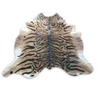 Tapete Sala Couro Inteiro - Animal Print Tigre Java