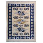 Tapete Sala Kilin Gashgai 200X300 Dupla Face Tribal 1 Azul - Tapetemagia