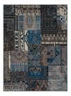 Tapete Sala Renaissance Aveiro Grafite 150X200 Cm Patchwork