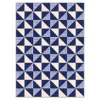 Tapete Saturs Moderno Ladrilho Azul 200 x 250 cm Tapete para Sala e Quarto