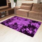 Tapete Super Shaggy Confort 50 X 90Cm Roxo Rayza Tapetes