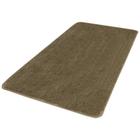 Tapete Veludo Retangular Antiderrapante Liso Vip 50cm x 90cm Jolitex Trigo