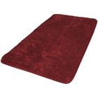 Tapete Veludo Retangular Antiderrapante Liso Vip 50cm x 90cm Jolitex Vermelho