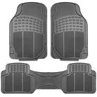 Tapetes de chão de carro FH Group Heavy-Duty Rubber Full Set cinza