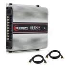 Taramps Ts 800x4 Amplificador Digital 800w Rms Com 2 Cabos RCA 5 Metros