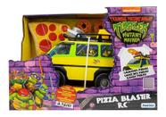 Tartaruga Ninjas Caos Mutante - Van Furgao Pizza Blaster Controle Remoto 7 Funções Lança Discos Pizza - Candide