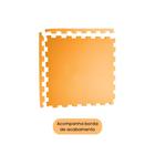 Tatame Eva 4 placas 50x50cm Esp 10mm Laranja 1x1 mt Montado