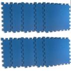 Tatame eva 4 tapetes 100 x100 azul Royal 10mm yoga, academia, treino - Tatames kids