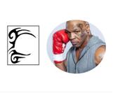 Tatuagem Temporária Cosplay Mike Tyson Fantasia Carnaval