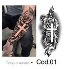 Tatuagem Temporária Tattoo Perfeita Flor Rosa Na Mão Homens