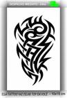 Tatuagem Temporária Maori Tribal Masculino e Feminino - 10x15cm