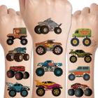 Tatuagens temporárias CHARLENT Monster Truck para crianças - 10 folhas