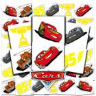 Tatuagens temporárias Disney Cars 72 perfuradas 5x5cm para crianças