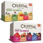 Tea Celestial Seasonings Herbal, sabor de frutas, pacote com 2 caixas