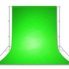 Tecido de Fundo Infinito Chroma Key Algodão Verde 1.5x2.0m para Estúdio Fotográfico