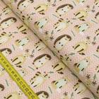 Tecido Estampado para Patchwork - Bichinhos Silvestres: Bichos na Floresta Rosa (0,50x1,40) - Fuxicos e Fricotes