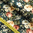 Tecido Estampado Para Patchwork - Clube Mais Criativo : Rosas Com Fundo Cinza (0,50x1,40)
