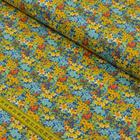 Tecido Estampado para Patchwork - Fiori: Flores Misturadas Fundo Royal (0,50x1,40)