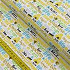 Tecido Estampado para Patchwork - Honey Bee: Letters Bee (0,50x1,40)