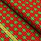 Tecido Estampado para Patchwork - Natal : Xadrez Ouro 2523 (0,50x1,50)