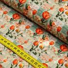 Tecido Estampado Para Patchwork - Patch Flores : Tulipa 3 (0,50x1,50) - Fabricart