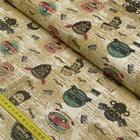 Tecido Estampado para Patchwork - Vintage: Man Color (0,50x1,50)