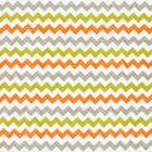 Tecido Fast Patch Termodinâmico 24x35cm - Estampado Chevron Colors Laranja