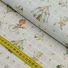 Tecido Fralda Estampada - Circo (0,50X0,75) - Ibirapuera Textil