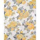 Tecido Jacquard Estampado Floral Amarelo - 2,80m de Largura