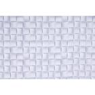 Tecido Jacquard Estampado Textura 3D Branco (Desenho Sentido Largura) - 2,80m de Altura