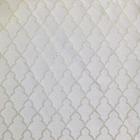 Tecido Jacquard Luxo Branco com Prata Geométrico - Largura 2.80m - Sua Casa Decor
