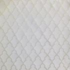 Tecido Jacquard Luxo Branco com Prata Geométrico - Largura 2.80m