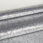 Tecido Lonita Glitter Grosso Prata 0,5m X 1.40m P/ Artesanatos e Confecções