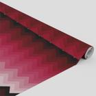 Tecido Oxford Estampado Chevron Tons de Rosa e Magenta- 1,40m - Core Decore