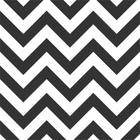 Tecido para Decoração Estampado Chevron Preto e Branco