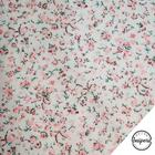 Tecido Tricoline Estampado Floral Diversos - Mini Botões Salmom com Laços - 50x150cm