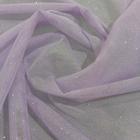 Tecido Tule Cristal Lilas 0,50cm x 1,60