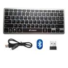 Teclado 2 Em 1 Bluetooth e Wireless Recarregavel Usb Ergonomico Celular Notebook Computador NF - DFJN