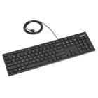 Teclado Amazon Basics Layout USB com fio de baixo perfil dos EUA